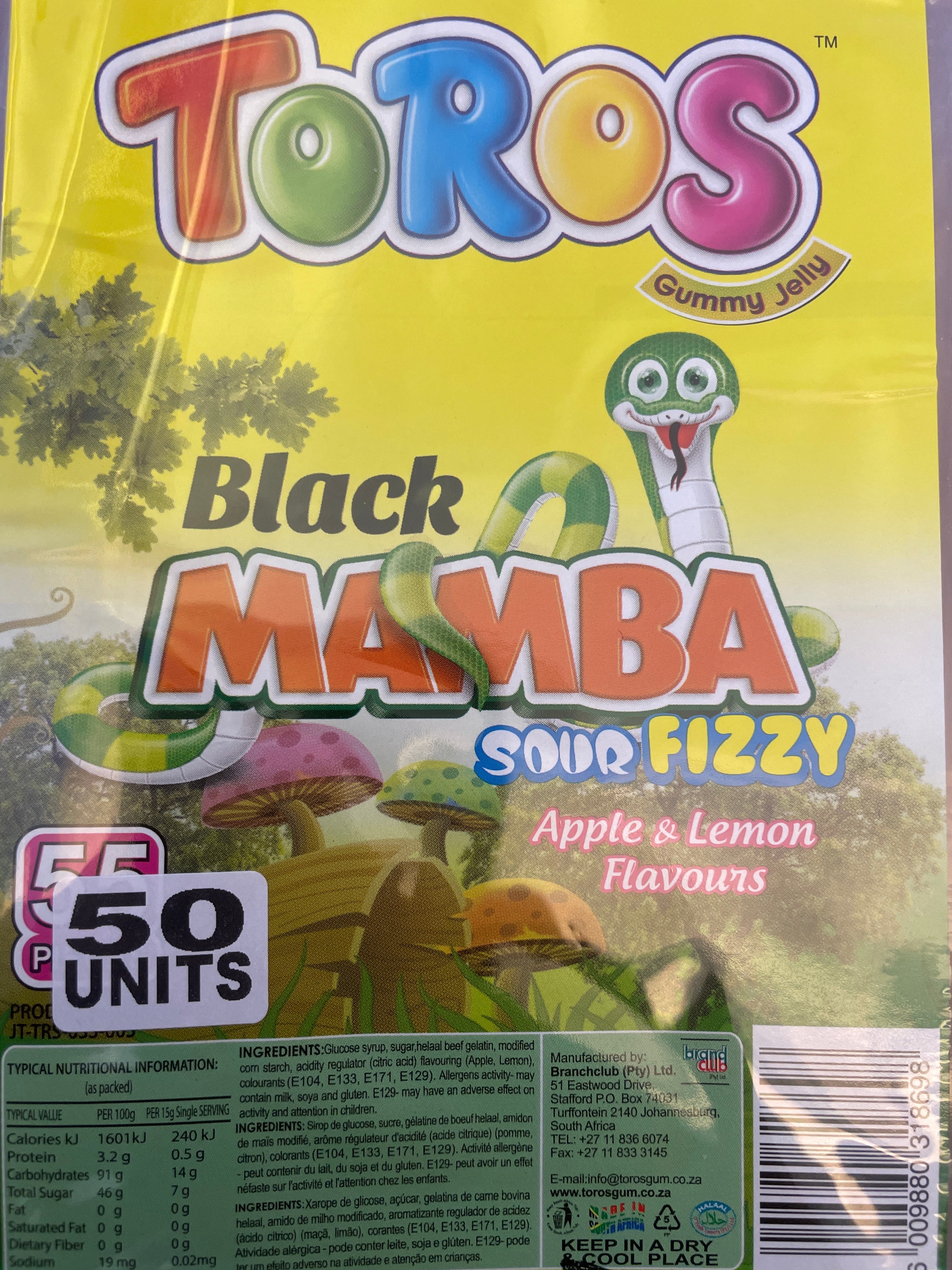 Black Mamba Apple & Lemon 50unit