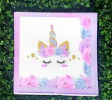 unicorn serviettes pack