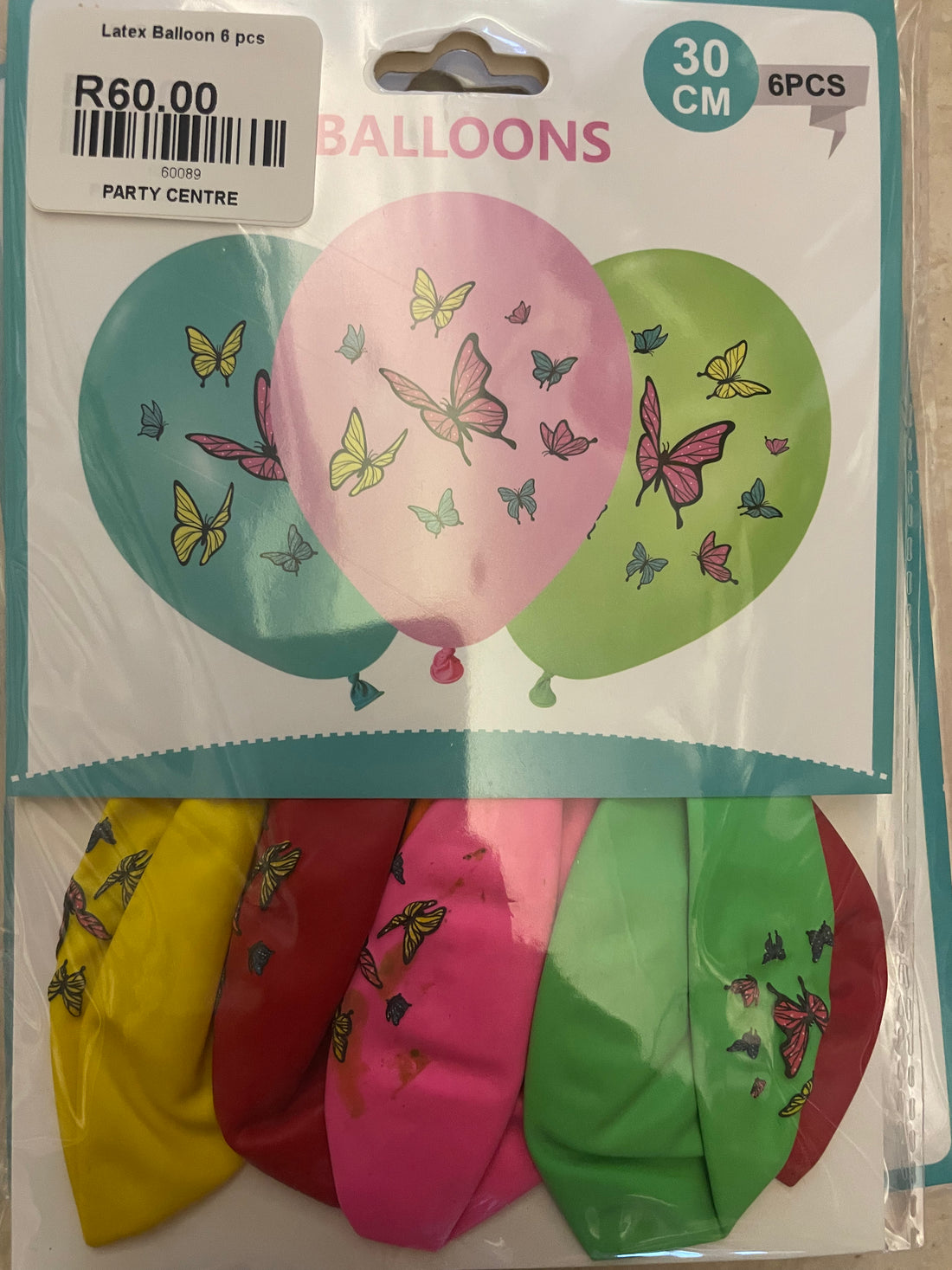 Butterfly Balloon Set 6pc