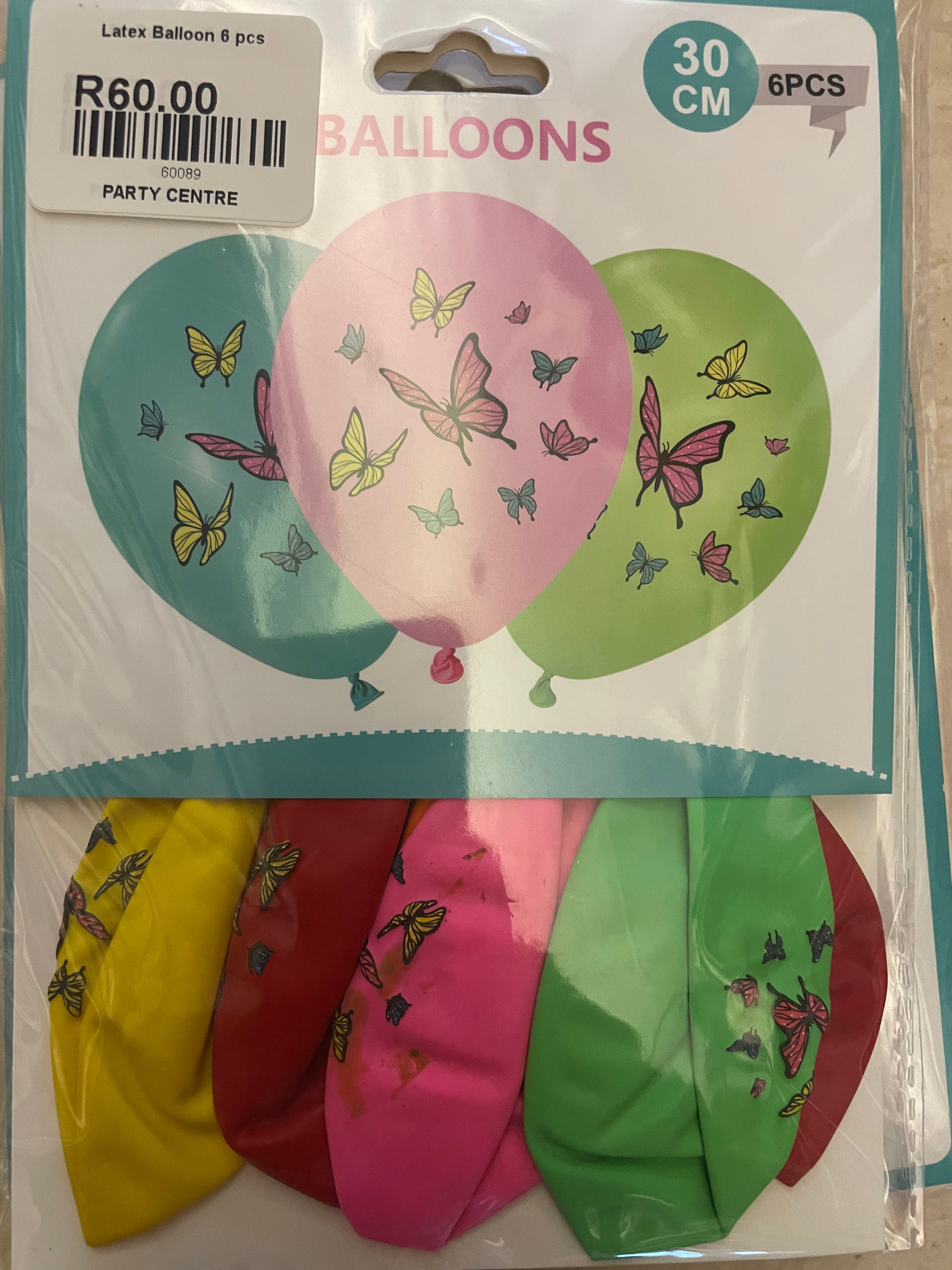 Butterfly Balloon Set 6pc