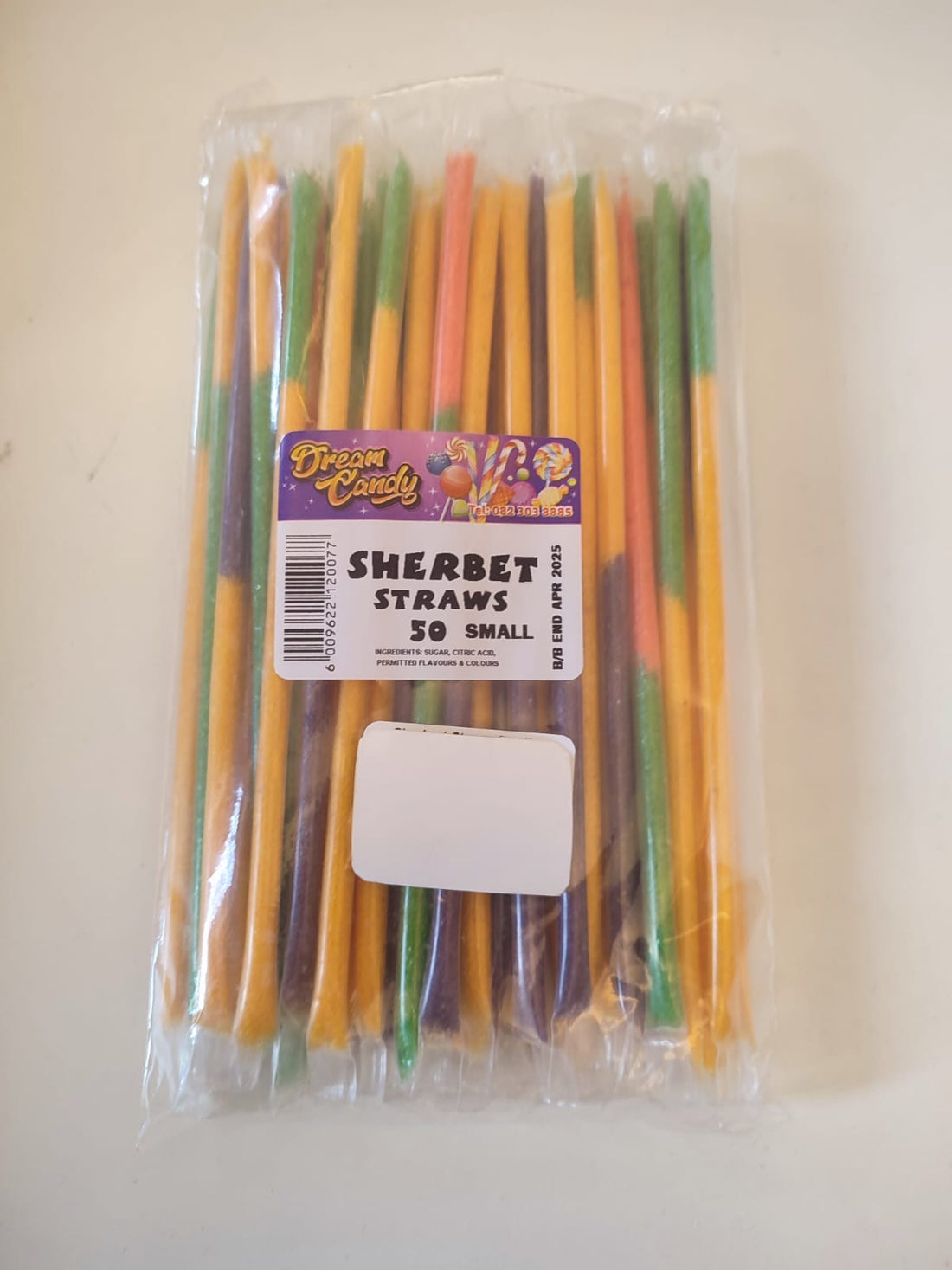 Sherbert Straw 50pc